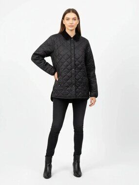 Quince Featherless Quilted Jacket Medium Black Eco Puffer Large